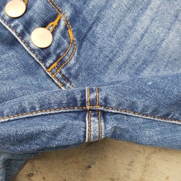 Sun & Shadow vintage flare blue Jeans button fly - Picture 3 of 8